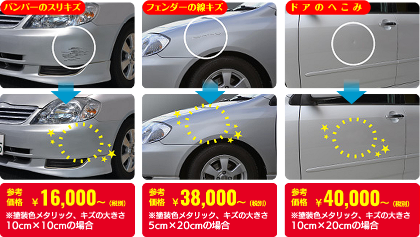 鈑金 塗装 キズヘコミ修理 日興自動車株式会社 ホリデー車検昭島 ホリデー車検東所沢